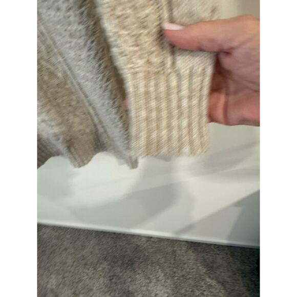 NWT American Eagle Outfitters Cable Knit Turtleneck Dress Beige Women's Size S - Picture 3 of 12